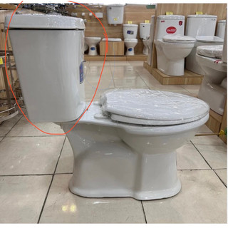 Két nước bồn cầu 2 khối