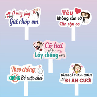 HASHTAG cầm tay chụp ảnh Đám cưới, Happy Wedding [ĐC3]