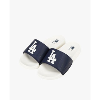 [ FULLBOX HIDDENTAG ] Dép MLB Quai Ngang Unisex LA Màu Xanh Chính Hãng. Dép Dép Thời Trang Nam Nữ