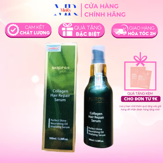 Tinh dầu phục hồi tóc Sophia Collagen Hair Repair Serum 100ml, giúp tóc mềm mại, mượt mà | HAIRSHOP MINRY