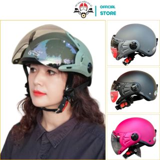 Mũ bảo hiểm GRS A33K chính hãng, nón có kính chắn gió, chắn bụi, chống tia UV (Tặng bộ ốc kính)