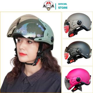 Mũ Bảo Hiểm GRS A33K chính hãng,(Tặng bộ ốc kính) nón bảo hiểm 1/2 có kính chắn gió,hàng cao cấp