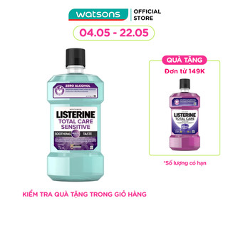 Nước Súc Miệng Cho Răng Nhạy Cảm Listerine Total Care Sensitive 750ml