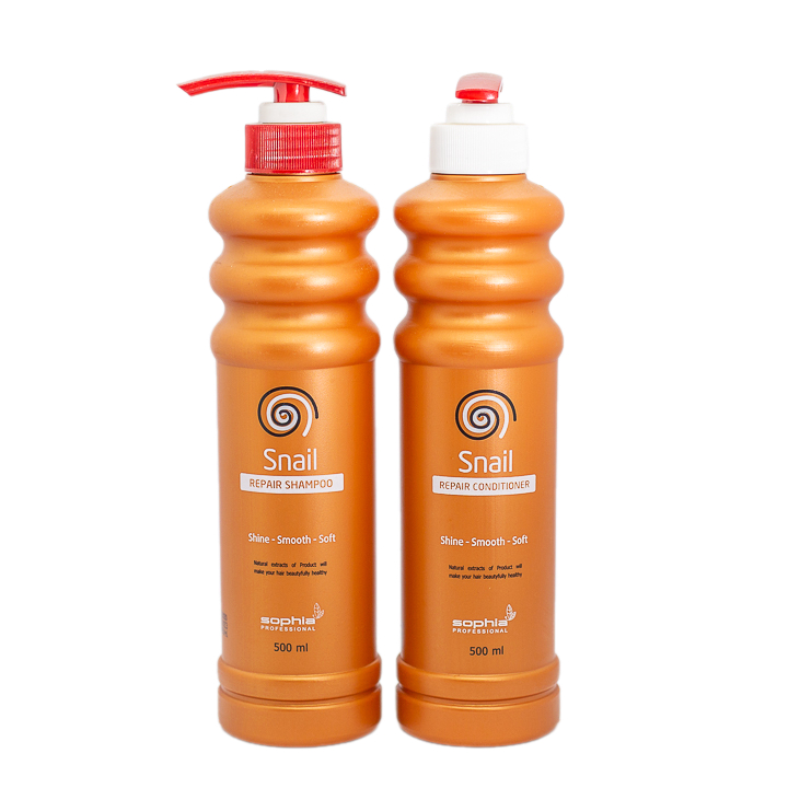 Gội xả phục hồi tóc Snail Sophia Professional 500mlx2