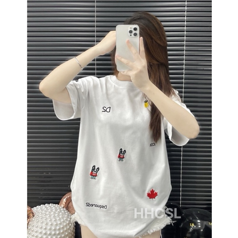 Áo Phông Thêu D2 Hình Logo Ảnh Thật HHCSL