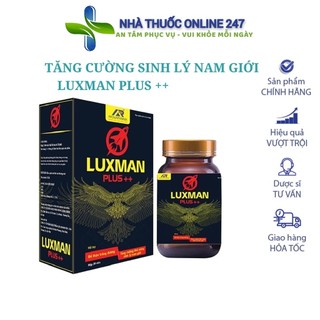 Viên uống tăng cường sinh lý nam luxman plus ++, hỗ trợ bổ thận, tráng dương tăng cường sinh lực
