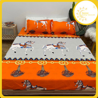 Bộ ga + 2 vỏ gối cotton poly nhiều mẫu tùy chọn