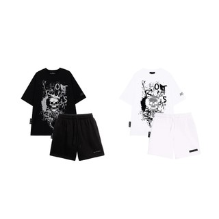 SET ĐỒ STREETWEAR UNISEX NAM NỮ FORM ÂU RAGE OF THE SEA  ROTS STUDIO  "SKULL SKULL VERSION 2 GỒM QUẦN VÀ ÁO" 