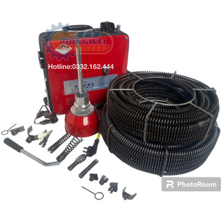 Máy thông tắc cống gq150 - 1800w kèm 3 loại dây 8-16-22mm