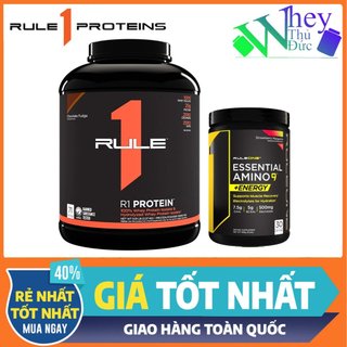Combo whey rule 1 protein + eaa energy rule 1 - combo tiện lợi tăng cơ phục hồi cơ bắp