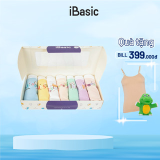 Hộp combo 7 quần lót bé gái cotton hipster iBasic PANG005-1