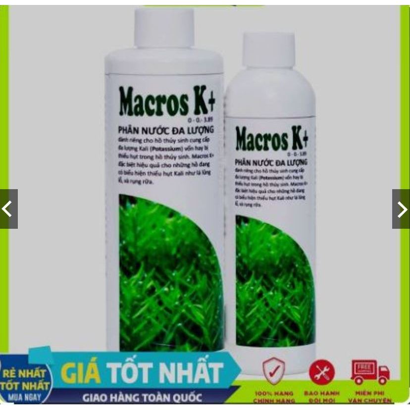 Phân nước cung cấp Kali Macros K+