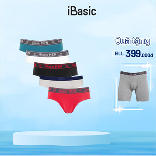 Combo 5 quần lót nam brief cotton iBasic PANM077