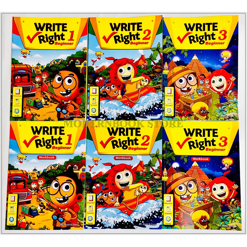 Write Right Beginner ( trọn bộ 6q SB + WB Level 1-3 )