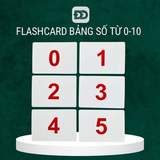  Thẻ Flashcard CHỮ SỐ MÀU SẮC HÌNH KHỐI cho bé yêu- thẻ học thông minh cho bé 