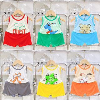 Bộ thun lạnh 3 lỗ cho bé trai và bé gái size 7-17kg chất thun lạnh nhé