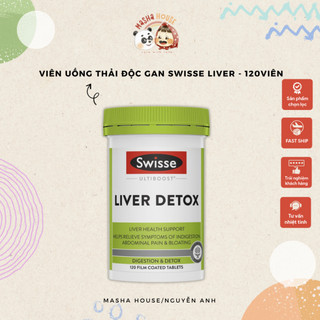Viên uống hỗ trợ thải độc gan Swisse Liver Detox Úc, Hộp 120viên