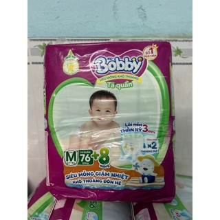 Tã quần bobby size m 76 + 8 miếng/ size m 76 + 4 miếng/ size m 76 miếng/ size m 60 miếng/ size m 42+2