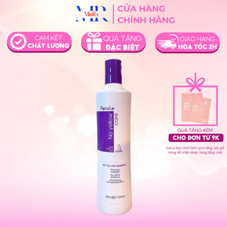 Dầu gội tím Fanola khử vàng, kéo dài màu sắc của tóc, ngăn chặn sự phai màu No Yellow Shampoo 350ml | HAIRSHOP MINRY