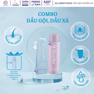  AAH Combo Nuôi Dưỡng Phồng Tóc Gội & Xả - Shampoo & Conditioner All About Hair