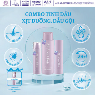  AAH Combo 3SP Tinh Dầu, Dầu Gội & Xịt Dưỡng AAH - Oil Treament, Shampoo