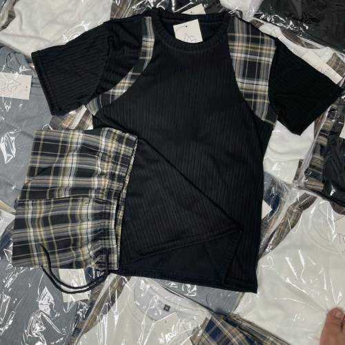 Bộ Đồ BB Kẻ Chéo Luxury