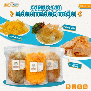  Bánh Tráng Trộn 3 Vị CATSKY FOOD đồ ăn vặt snack siêu tiện lợi