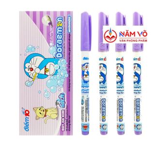 Hộp 10 cây bút lông kim/ bút dạ kim doreamon fl-08/do - fl 08/do điểm 10 thiên long có thể rửa giặt sạch mực