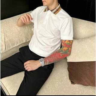 Áo thun nam ngắn tay cổ POLO boy phố phối cổ BBR vải dày dặn mặc mát co giãn tốt áo cổ trụ nam