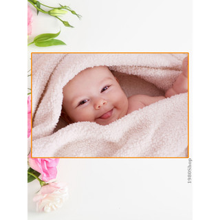 Decal Cán Bóng Tranh Em Bé  40x60cm dành cho mẹ bầu - Dễ dàng Dán Nhanh Trang Trí Tường