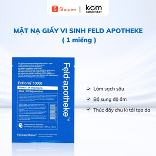  1 miếng mặt nạ giấy FELD APOTHEKE PHỤC HỒI DA TỨC THÌ ECPORINTM 10000 SHEET MASK giúp duy trì và bổ sung độ ẩm 