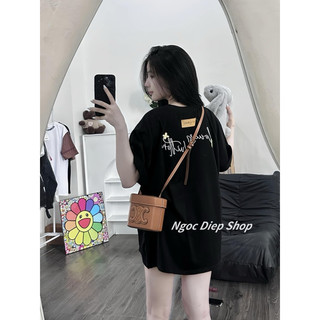 ÁO PHÔNG LV CHỮ THÊU [HÀNG SẴN]