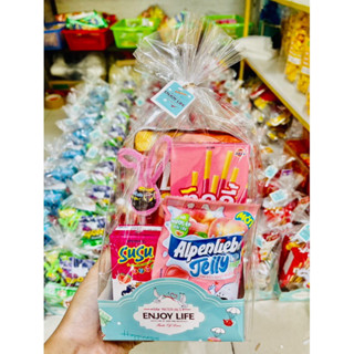 [Hoa Toc] Quà tặng sinh nhật, thôi nôi cho bé - 1 set bánh kẹo - quà trung thu - quà tặng cho bé ( kẹo mút tai thỏ)