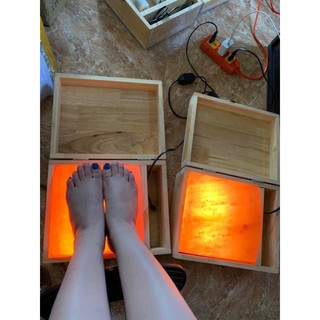 đá muối xông chân