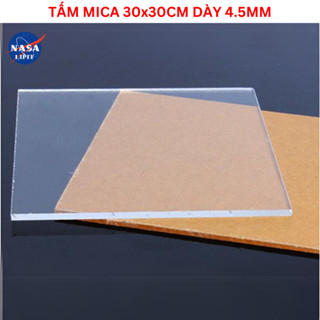 Tấm mica trong suốt 4-5mm: 30x30