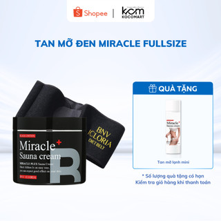 Kem tan mỡ lạnh Miracle PLUS Sauna Cream Black Edition 500g