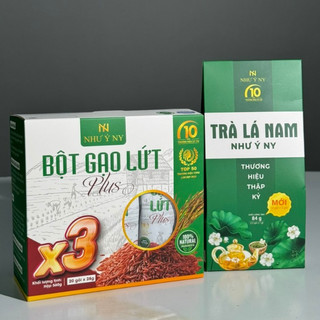  Bột gạo lứt Plus Như Ý hộp 20 gói hỗ trợ giảm cân, giảm mỡ.