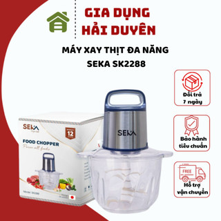 Máy say thịt seka SK2288 cối thủy tinh 2L động cơ bọc Inox mẫu mới nhất năm 2024