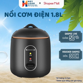 Nồi Cơm Điện Mini Chống Dính GODWELL Nấu Hầm Súp Cháo Đa Năng Dung Tích 1.2L An Toàn 600W