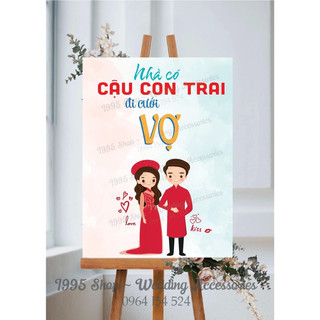 Bảng tên đám cưới, bảng welcome để cổng cưới