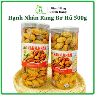 Hạnh nhân rang bơ mỹ vỏ mỏng hũ 500gr