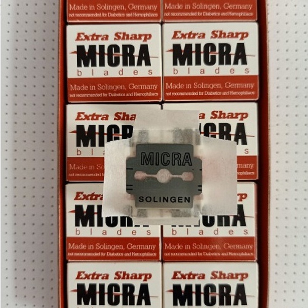 Combo 50Hộp dao lam, lưỡi lam cạo gót chân, cạo râu Micra (100 dao lam/hộp)