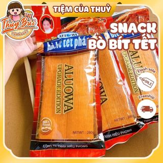 Snack Bò Bít Tết Pháp Thơm Ngon Ăn Liền, Snack Que Cay, Tăm Cay Tuổi Thơ, Tiệm ăn vặt Thuỳ Bùi