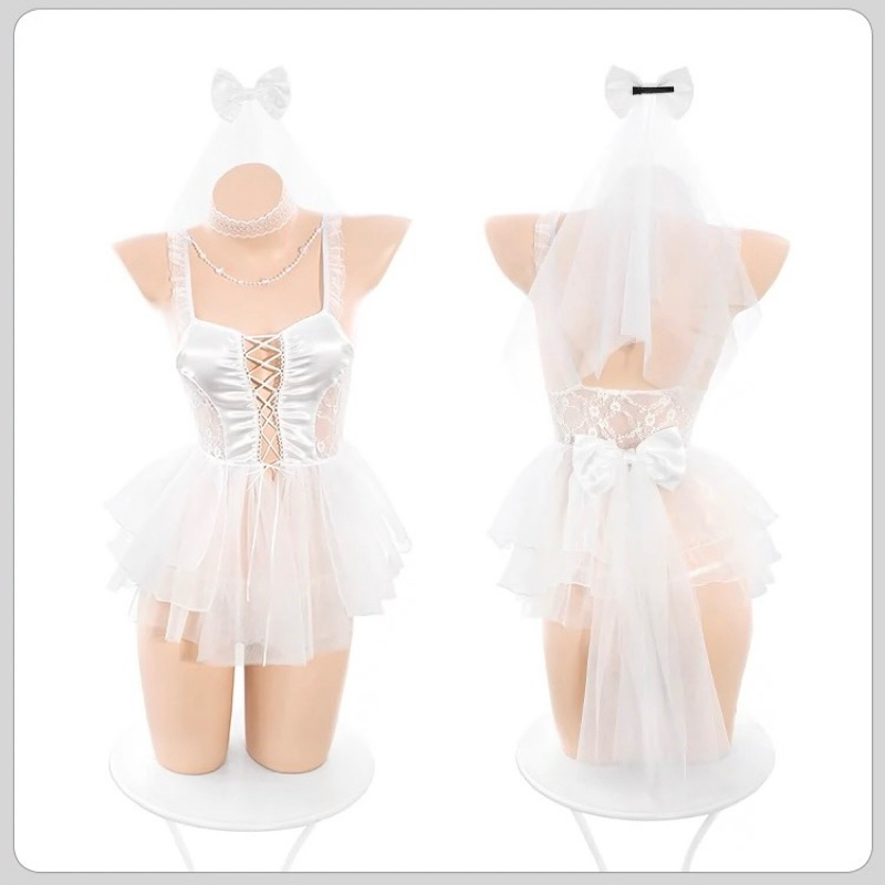 Cosplay Cô Dâu Tân Hôn Nóng Bỏng Đồ Lót Gợi Cảm Tạng Voan Cài 8711 CWEAR.SEXY.ĐỒ NGỦ & NỘI Y CAO CẤP] | BigBuy360 - bigbuy360.vn
