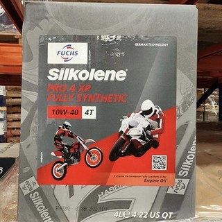  Nhớt tổng hợp Fuchs Silkolene Pro 4 10W40 4 LÍT dành cho xe số PKL 100% Ester nhập khẩu UK 