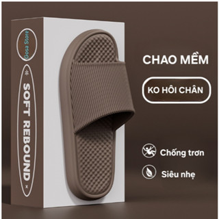 Dép SIÊU NHẸ đi trong nhà, dép quai ngang nam nữ, mang văn phòng, êm chân