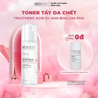 Toner Tẩy Tế Bào Chết 5% PHA - AHA - LHA - BHA Dưỡng Sáng Ngừa Mụn Neogen Dermalogy Treatment Acid 150ml