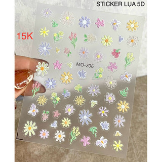 Sticker hình dán hoa cúc siêu nổi hot hit lụa 5D