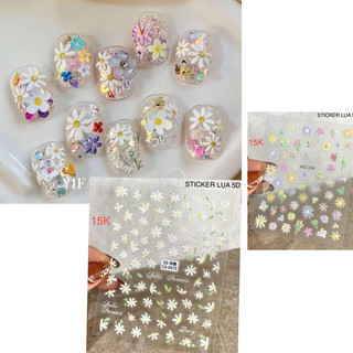 Sticker hình dán hoa cúc siêu nổi hot hit lụa 5D