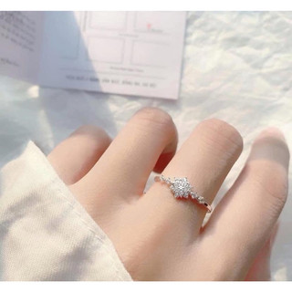 Nhẫn tuyết xinh xắn bạc ta- Nhẫn nữ thiết kế tinh xảo